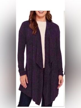 Barefoot Dreams Bamboo Cozy Chic Lite Calypso Wrap Cardigan Purple Size S/M $110